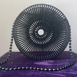 Bamboo Circular Bag (Black)